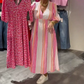 🌻Sommer-Hot-Sale - 50% Rabatt🌞🌸Damenkleid mit V-Ausschnitt und Druck