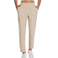 🔥Letzter Tag: 60% Rabatt!⏰👖Damen High-Waist Stretch-Hose mit sicheren Reißverschluss-Taschen, figurschmeichelnder Cropped-Schnitt für Büro, Sport & Alltag ✨