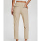 🔥Letzter Tag: 60% Rabatt!⏰👖Damen High-Waist Stretch-Hose mit sicheren Reißverschluss-Taschen, figurschmeichelnder Cropped-Schnitt für Büro, Sport & Alltag ✨