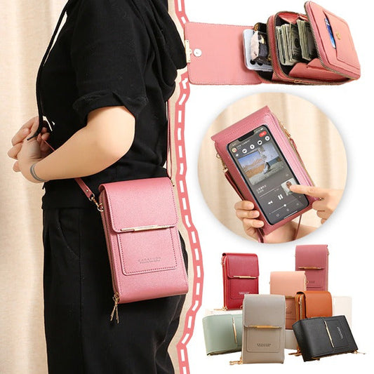✨️SONDERANGEBOT 2026 – 60 % RABATT👜📱Damen-Umhängetasche mit Touchscreen – Smartphone-Ladefunktion, Diebstahlschutz & wasserabweisend