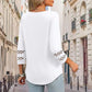 ❤️Sommer-Hot-Sale 50% Rabatt🌞 Damen V-Ausschnitt Top mit 3/4-Ärmeln – Atmungsaktiv, Bequem & Vielseitig Kombinierbar