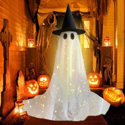 🎁Halloween-Aktion 50 % RABATT🎃🌠 65 Zoll großer, glitzernder Geist 👻