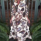 ☀️Sommer-Hot-Sale - 50% Rabatt❤️Lockeres Damen-Kleid mit Vintage-Print und V-Ausschnitt