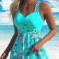 🌻Sommer-Hot-Sale - 50% Rabatt🌞👙Badeanzug-Set: Badekleid & enganliegende Badeshorts