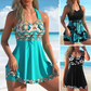 🌻Sommer-Hot-Sale - 50% Rabatt🌞👙Badeanzug-Set: Badekleid & enganliegende Badeshorts