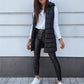 ⏰50 % RABATT🔥Lange Daunenweste für Damen 👗 | Einfarbig | Ärmellos | Mit Kapuze | Winterkleidung 💕