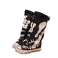 🎁2025 Herbst-Neuheiten: 50 % Rabatt 👢✨Flache Retro-Stiefel aus Canvas mit mittlerem Schaft für Damen