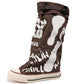 🎁2025 Herbst-Neuheiten: 50 % Rabatt 👢✨Flache Retro-Stiefel aus Canvas mit mittlerem Schaft für Damen