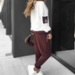 ❤️ LETZTER TAG DER AKTION – 50 % RABATT ❤️ Farbblock-Pullover mit Kapuze und Jogginghose im Set