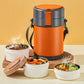 🔥45% Rabatt🏠🥙Mehrschichtige Edelstahl-Lunchbox mit großem Fassungsvermögen und extralanger Isolierung