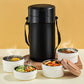 🔥45% Rabatt🏠🥙Mehrschichtige Edelstahl-Lunchbox mit großem Fassungsvermögen und extralanger Isolierung