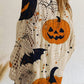🎁🎃Halloween-Sonderangebot mit 50 % Rabatt💓Lockerer Halloween-Strickpullover für Damen mit Fledermausärmeln