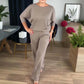 🎁Weihnachtsverkauf 50 % Rabatt🍁Elegantes 3-teiliges Set aus langem Cardigan, Oberteil und Hose
