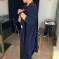 🎁Weihnachtsverkauf 50 % Rabatt🍁Elegantes 3-teiliges Set aus langem Cardigan, Oberteil und Hose