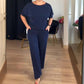 🎁Weihnachtsverkauf 50 % Rabatt🍁Elegantes 3-teiliges Set aus langem Cardigan, Oberteil und Hose