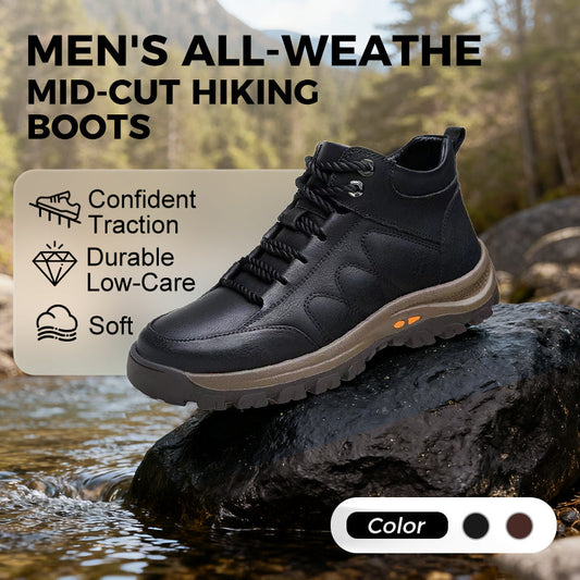 🔥Solange der Vorrat reicht 50 % Rabatt!🔥Allwetter-Wanderstiefel für Herren in mittlerer Höhe