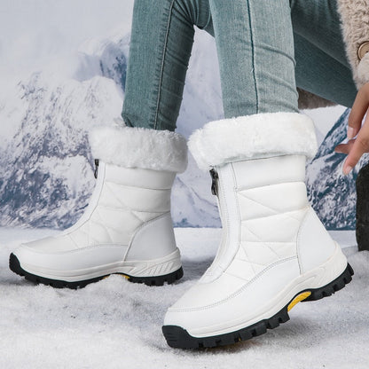 🔥Solange der Vorrat reicht 50 % Rabatt!💝👢Rutschfeste, warme Schneestiefel mit Reißverschluss für Damen✨