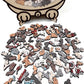 🎁Weihnachtsverkauf 60% RABATT🎅135-teiliges Katzenförmiges Holzpuzzle in Morandi-Farben😸💝