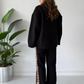 🔥Neujahrsgeschenk – 50% RABATT!💓Damen 2-teiliges Casual-Set (mit Leopardenprint-Akzent) – Oversized & Bequem: Nie wieder Outfit-Stress!