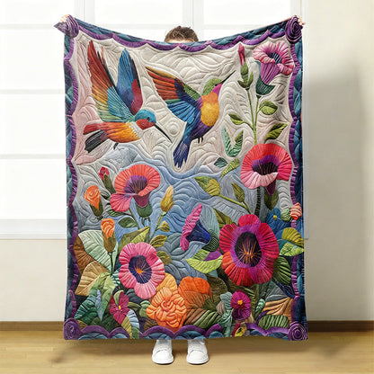 🔥2026 Neuheiten, 50 % Rabatt!🎁🦜Kuschelige und weiche Flanelldecke mit Blumenmuster