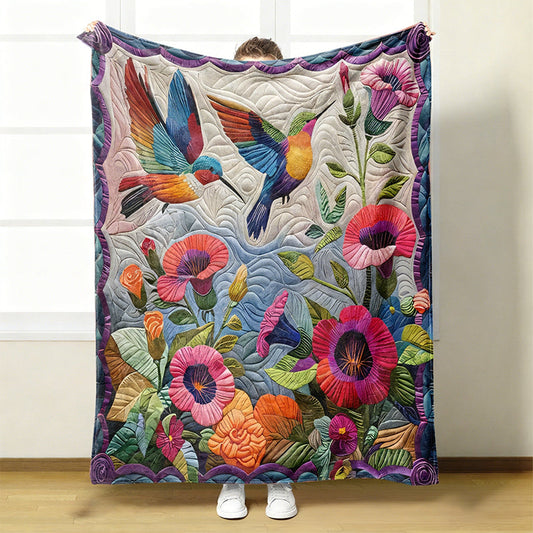 🔥2026 Neuheiten, 50 % Rabatt!🎁Kuschelige und weiche Flanelldecke mit Blumenmuster🦜
