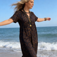 💞Neuankunft 60% Rabatt👗Damen V-Ausschnitt Leopard Druck Maxi Kleid mit kostenloser Halskette📿💎