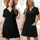 🔥Letzter Tag: 60% Rabatt!⏰👗Lässiges, locker sitzendes Kurzarmkleid für Damen❣️