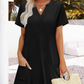 🔥Letzter Tag: 60% Rabatt!⏰👗Lässiges, locker sitzendes Kurzarmkleid für Damen❣️