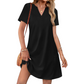 🔥Letzter Tag: 60% Rabatt!⏰👗Lässiges, locker sitzendes Kurzarmkleid für Damen❣️