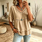 🔥🌸Letzter Tag! 50% Rabatt👚Bohemian top met uitsparingen en franjes voor dames