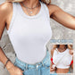 ☀️🔥SOMMER-DEAL -50% ! 🥰Geripptes Tanktop mit integriertem BH – Unsichtbarer Halt Maximaler Komfort · Weicher Stoff · Perfekte Passform für jeden Tag ✨