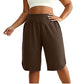 Women's Casual Wide-Leg Knee-Length Shorts