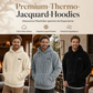 📢📢50% Rabatt!!!🎉✨Herren Winter Kapuzenpullover mit Fleecefutter, Jacquard-Muster, langärmeliges Sweatshirt für Freizeit und Outdoor-Aktivitäten