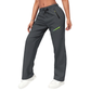 🔥LETZTER TAG 50% RABATT!!👖✨Damen Straight-Leg Cargohose – Elastischer Bund, 6 Taschen Freizeithose für Arbeit, Reisen & Alltag