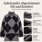 🎉⌛Neu–50% Rabatt für kurze Zeit!🎁🧥Damen Argyle-Strickpullover & Rock-Set